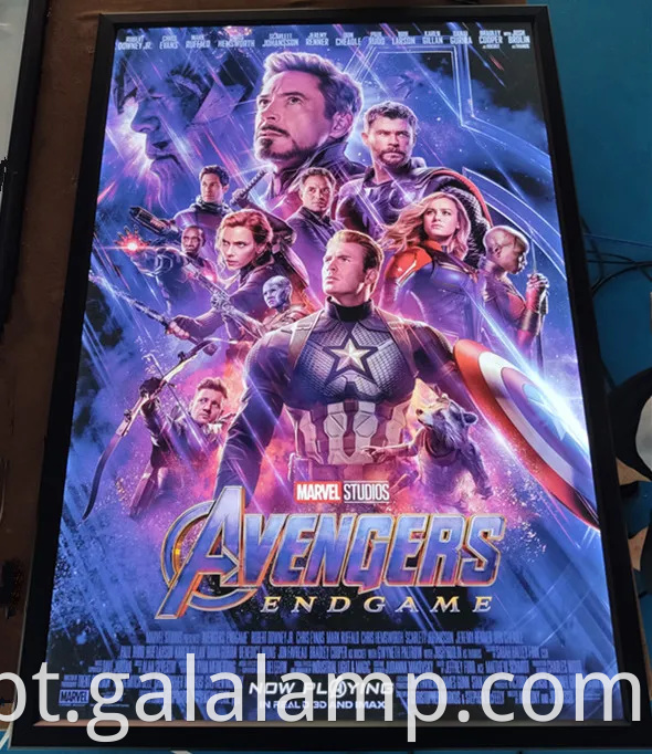 LED LED POSTER PULHOREMENT LIGHT CAIXA SNAP LAMP